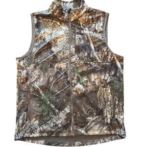 Mens Camo Hunting Vest Magellan Outdoors Realtree Camouflage Large NWOT